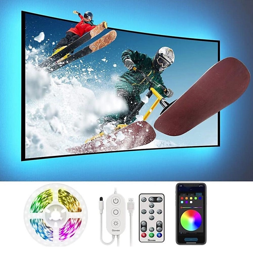 Govee - TV 46-60" SMART LED baglygte RGB + fjernbetjening