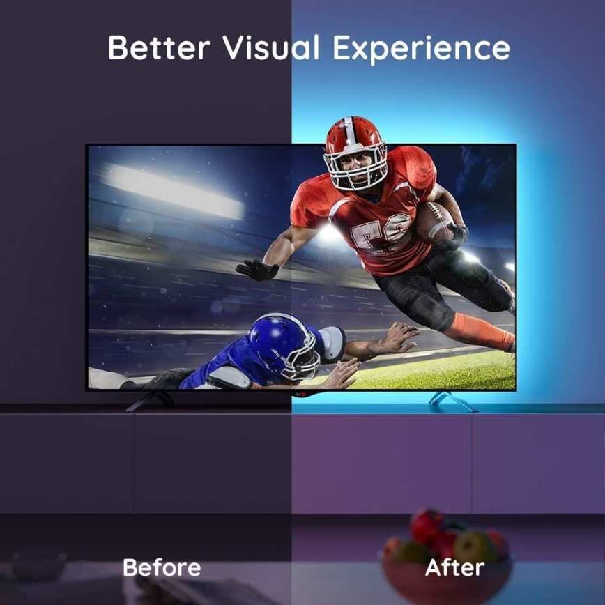 Govee - TV 46-60 SMART LED baglygte RGB + fjernbetjening