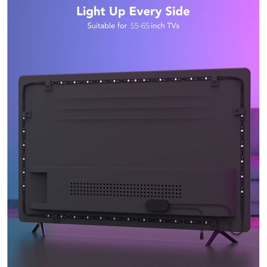 Govee - TV 55-65 Smart LED-baggrundsbelysning RGBIC med Wi-Fi