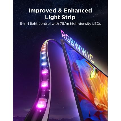 Govee - TV Backlight 3 Pro 75-85 SMART LED-baggrundsbelysning RGBIC Wi-Fi