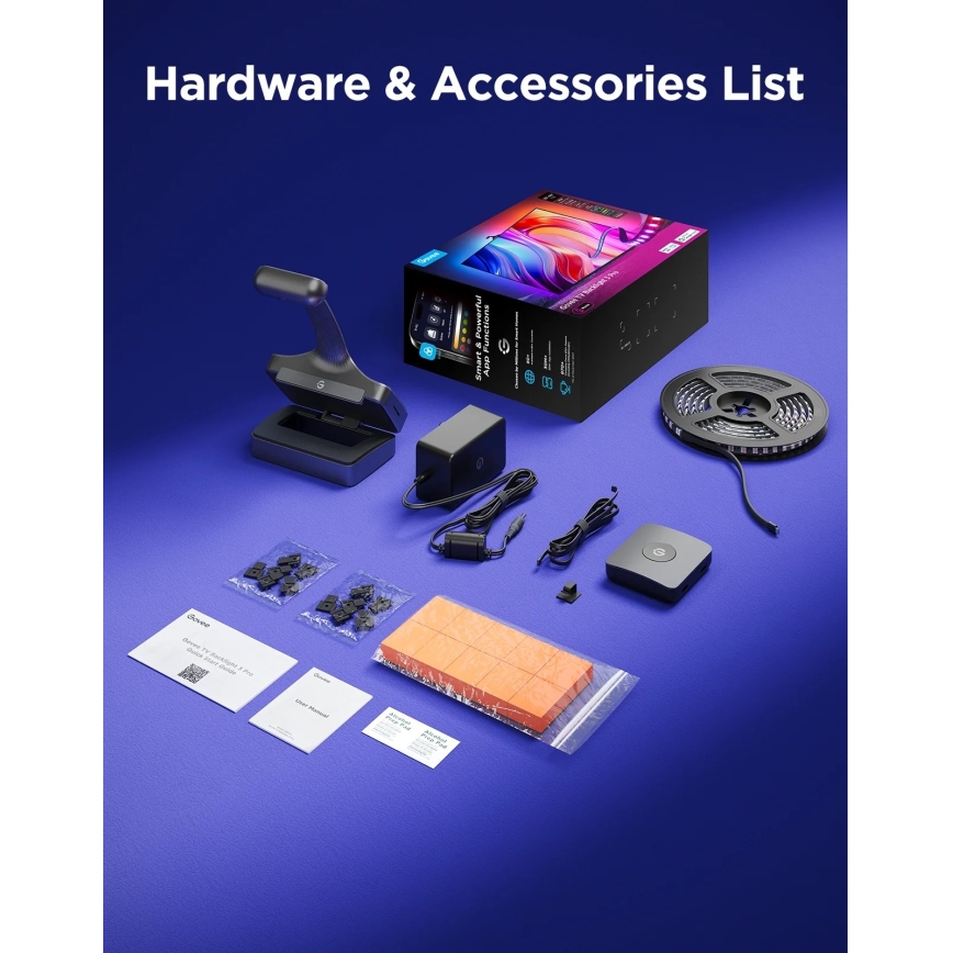 Govee - TV Backlight 3 Pro 75-85 SMART LED-baggrundsbelysning RGBIC Wi-Fi