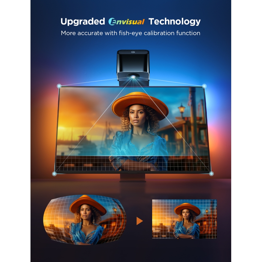 Govee - TV baggrundslys 3 Lite TV 75-85" SMART LED RGBICW Wi-Fi IP67