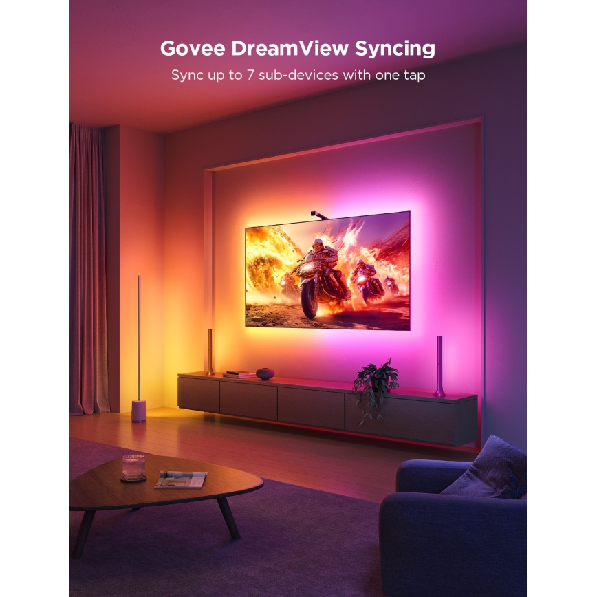 Govee - TV baggrundslys 3 Lite TV 75-85" SMART LED RGBICW Wi-Fi IP67