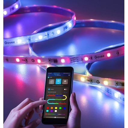 Govee - Udendørs Pro SMART RGBICWW udendørs LED strip 10 m 2700-6500K Wi-Fi IP65