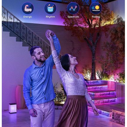 Govee - Udendørs Pro SMART RGBICWW udendørs LED strip 10 m 2700-6500K Wi-Fi IP65