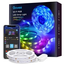 Govee - Wi-Fi RGB Smart LED lysbånd 10m