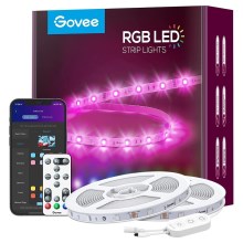 Govee - Wi-Fi RGB Smart LED lysbånd 15m + fjernbetjening