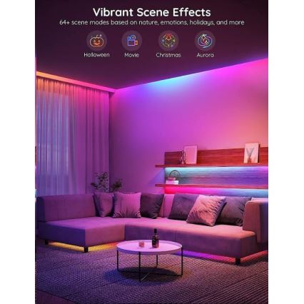 Govee - Wi-Fi RGBIC PRO Smart LED strip 10 m