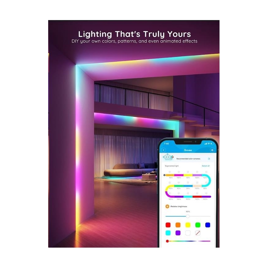 Govee - Wi-Fi RGBIC PRO Smart LED strip 10 m