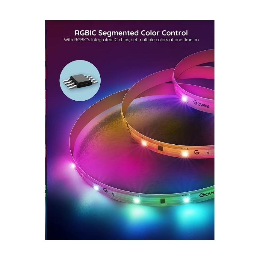 Govee - Wi-Fi RGBIC PRO Smart LED strip 10 m