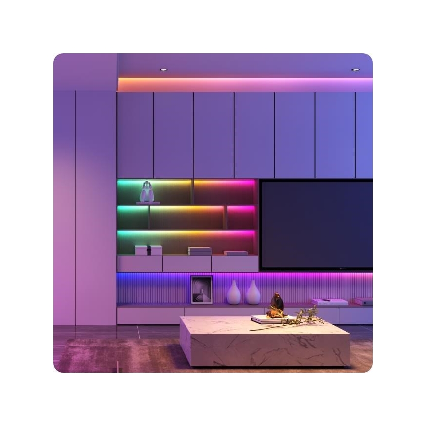 Govee - Wi-Fi RGBIC Smart PRO LED lysbånd 5m - ekstra slidstærk