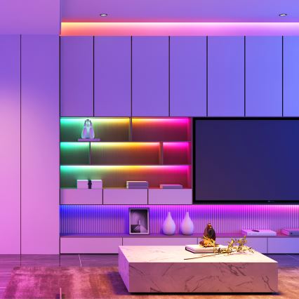Govee - Wi-Fi RGBIC Smart PRO LED strip 3 m - ekstra slidstærk