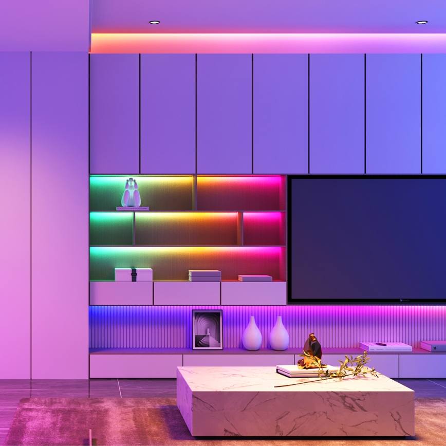 Govee - Wi-Fi RGBIC Smart PRO LED strip 3 m - ekstra slidstærk