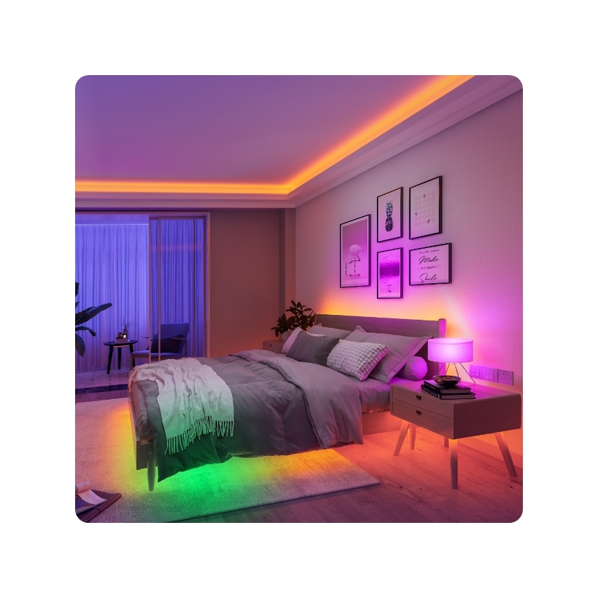 Govee - Wi-Fi RGBIC Smart PRO LED strip 3 m - ekstra slidstærk