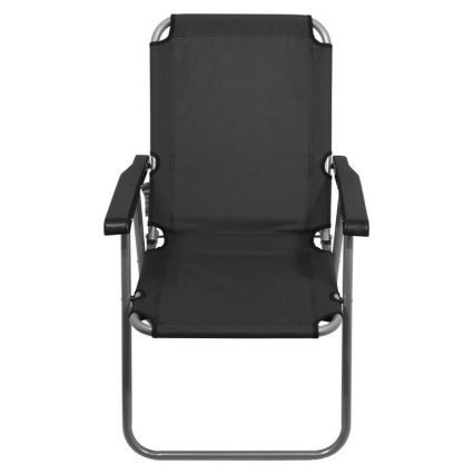 Grå foldbar campingstol
