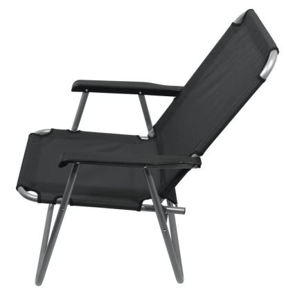 Grå foldbar campingstol