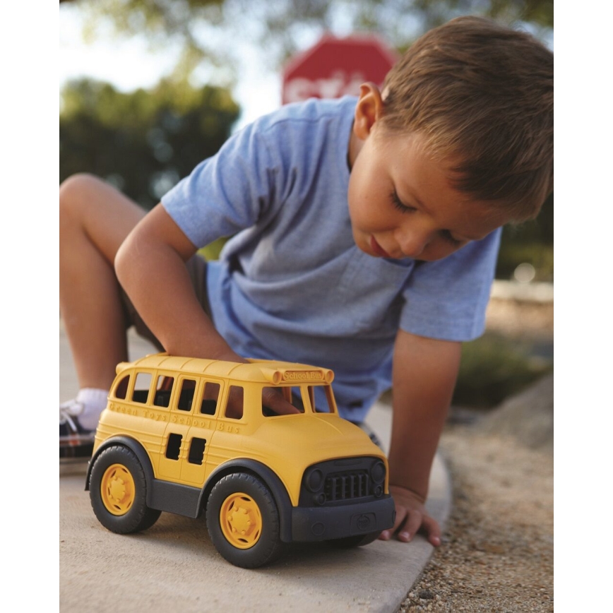 Green Toys - Skolebus gul/sort
