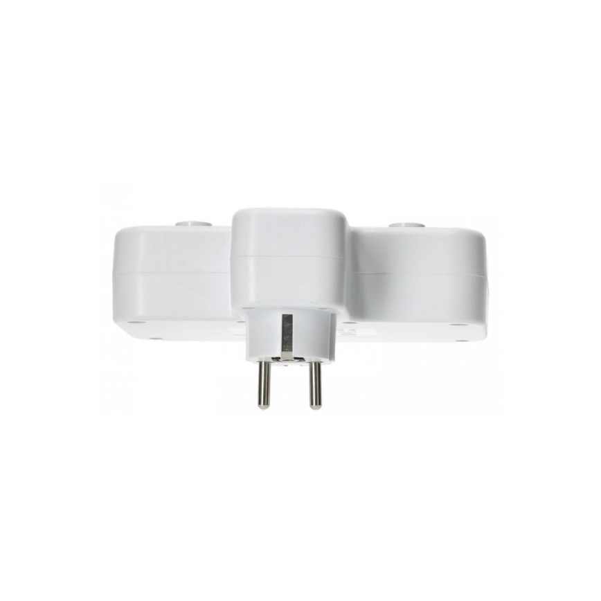 Stikdåse med afbryder og LED-belysning LINEA PRO 2x SCHUKO-stik + 3x USB (A/C) 4000 K hvid