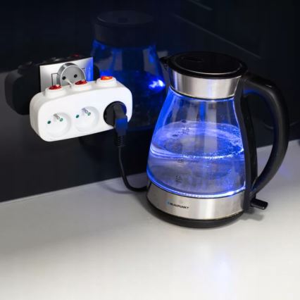 Grenkontakt med afbrydere, 3 udtag