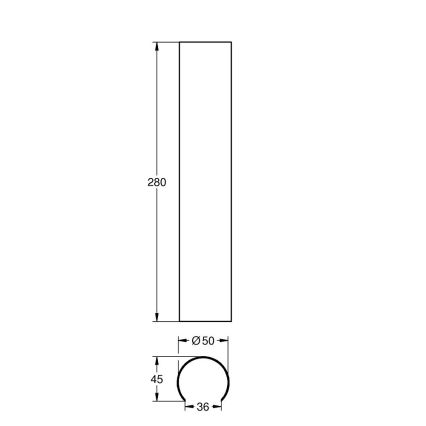 GROHE 101008DL00 - Rund sifonafdækning 340 mm, bronzefarvet