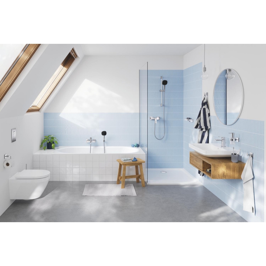 GROHE 1018720000 - DICE badekarbatteri i poleret krom