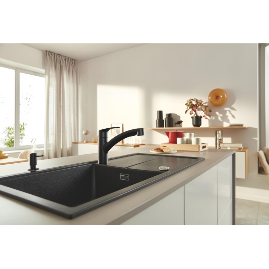 GROHE 1021652430 - Sæbedispenser til flydende sæbe CONTEMPORARY 500 ml sort