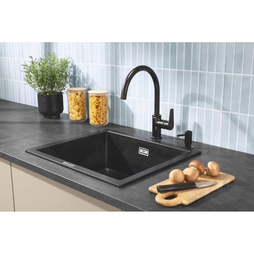 GROHE 1021652430 - Sæbedispenser til flydende sæbe CONTEMPORARY 500 ml sort