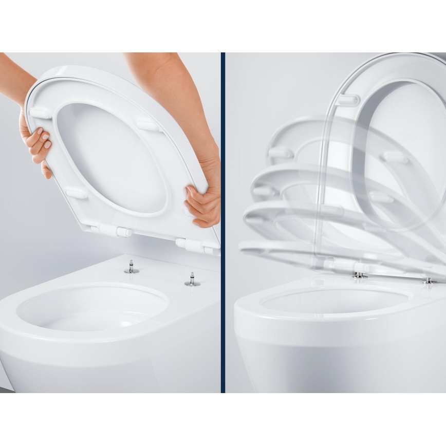 GROHE 102513SH00 - WC-sæt EURO CERAMIC 67,3 x 37,6 x 79,2 cm keramik/hvid