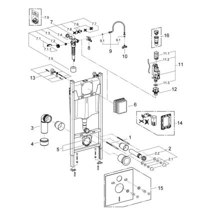 GROHE 103843SH00 - 5-i-1-sæt SOLIDO COMPACT 1,13 m keramik/hvid