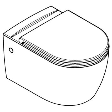 GROHE 103848SH00 - Væghængt toilet START ROUND CERAMIC 368 × 543 mm duro-hvid