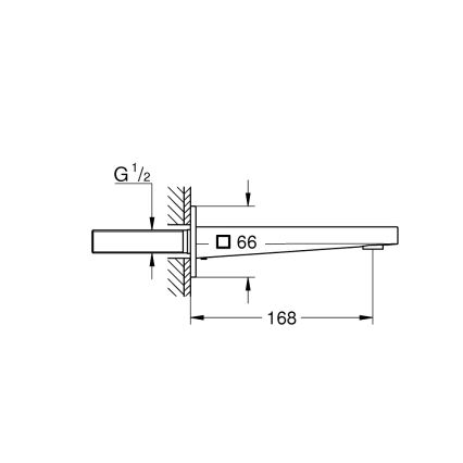 GROHE 13404003 - Badekarafløb PLUS 168 mm poleret krom