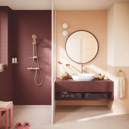 GROHE 134866DL00 - Brusesæt VITALIO JOY+ 120 mm kobber