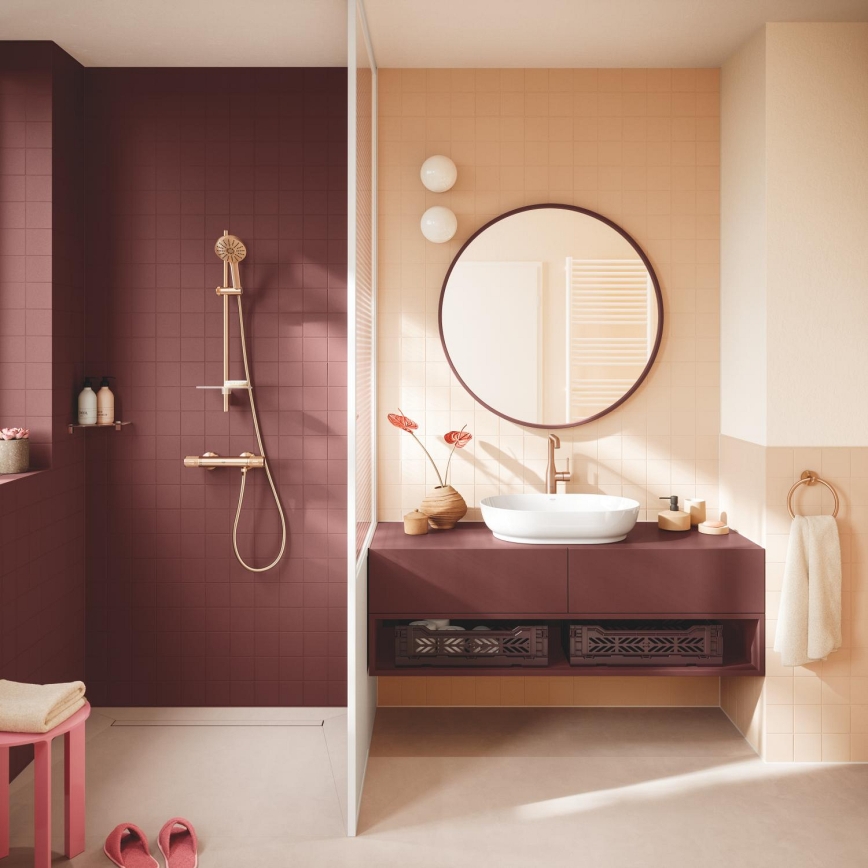 GROHE 134866DL00 - Brusesæt VITALIO JOY+ 120 mm kobber