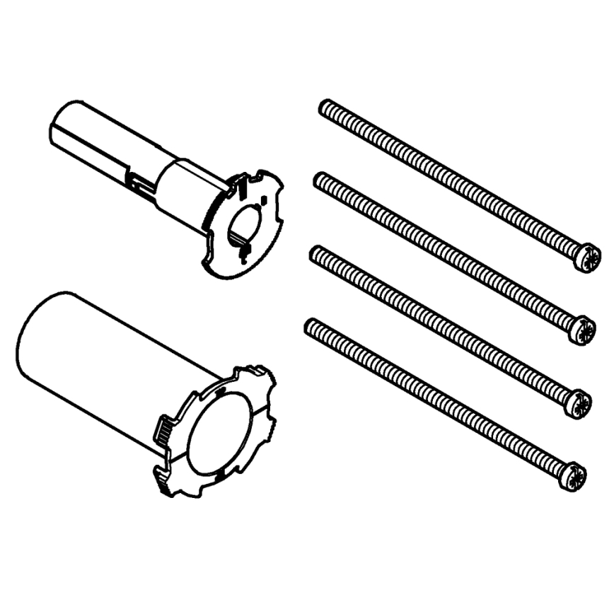 GROHE 14058000 - Universelt forlængersæt 25 mm, blank krom