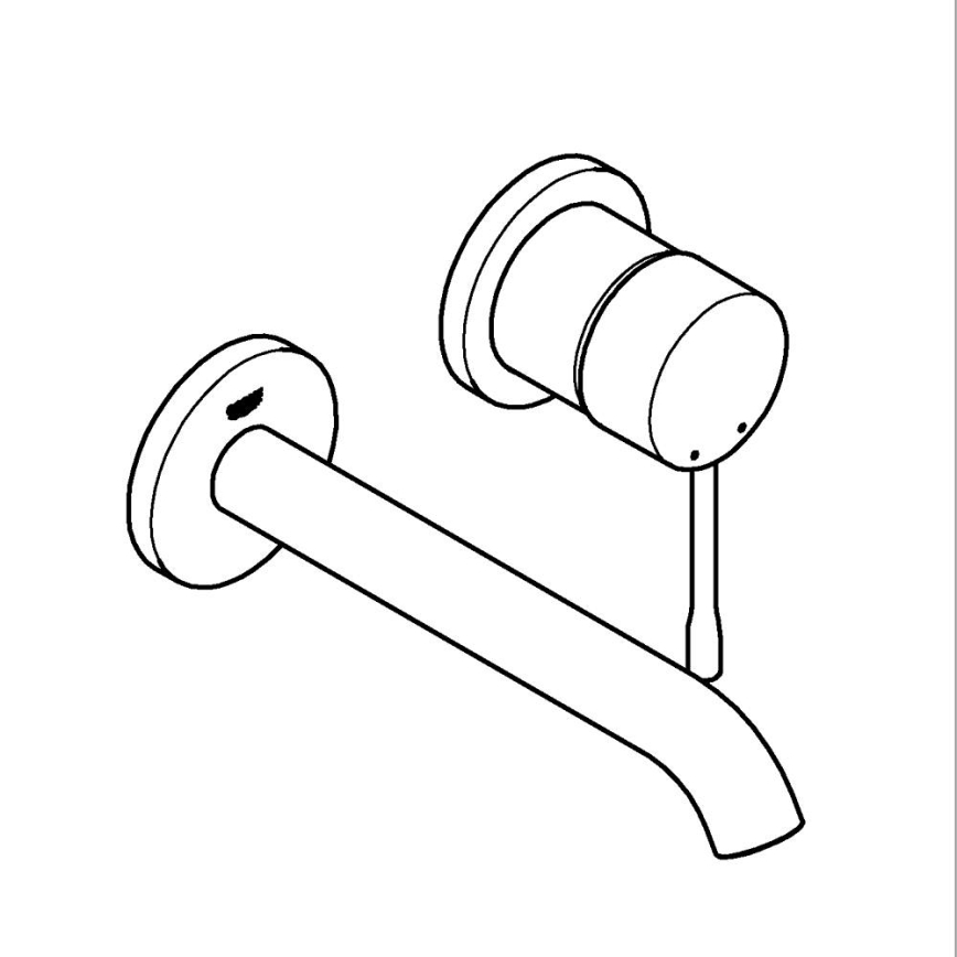 GROHE 19408001 - ESSENCE håndvaskarmatur 183 mm blank krom