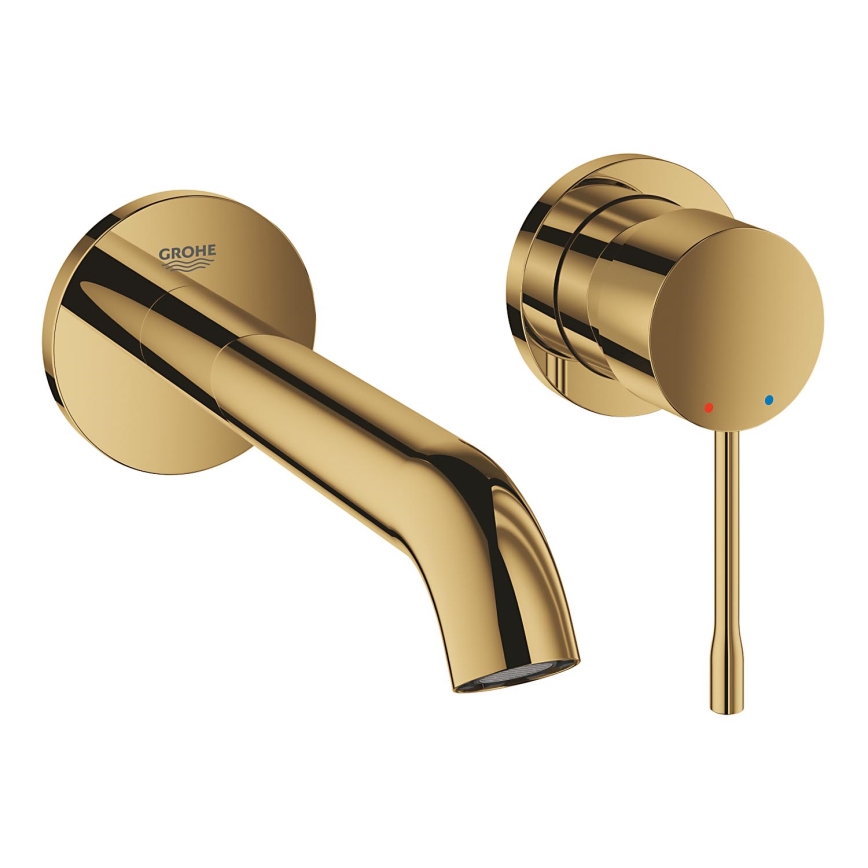 GROHE 19408GL1 - ESSENCE 183 mm 2-huls håndvaskarmatur i guld