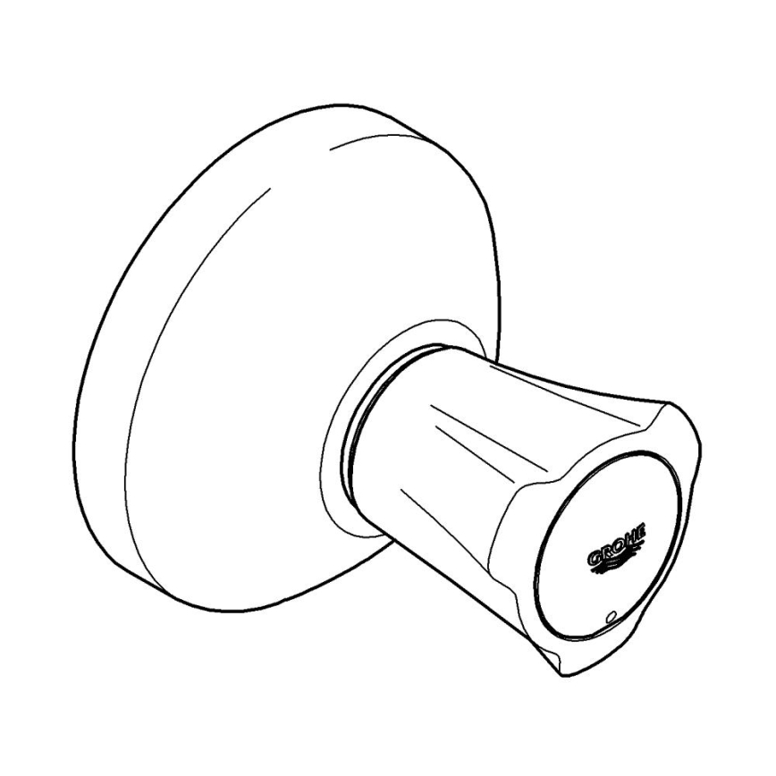 GROHE 19809001 - Overdel til indbygningsventilen COSTA L, blank krom