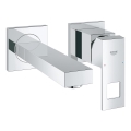 GROHE 19895000 - EUROCUBE 2-huls håndvaskarmatur, 171 mm, poleret krom