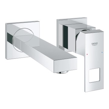 GROHE 19895000 - EUROCUBE 2-huls håndvaskarmatur, 171 mm, poleret krom