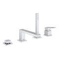 GROHE 19897001 - 4-huls badekarsarmatur EUROCUBE, poleret krom