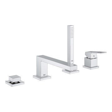 GROHE 19897001 - 4-huls badekarsarmatur EUROCUBE, poleret krom
