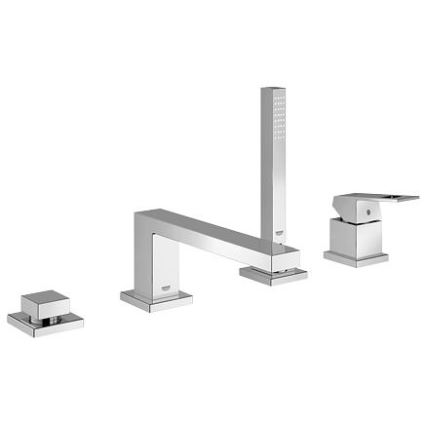GROHE 19897001 - 4-huls badekarsarmatur EUROCUBE, poleret krom