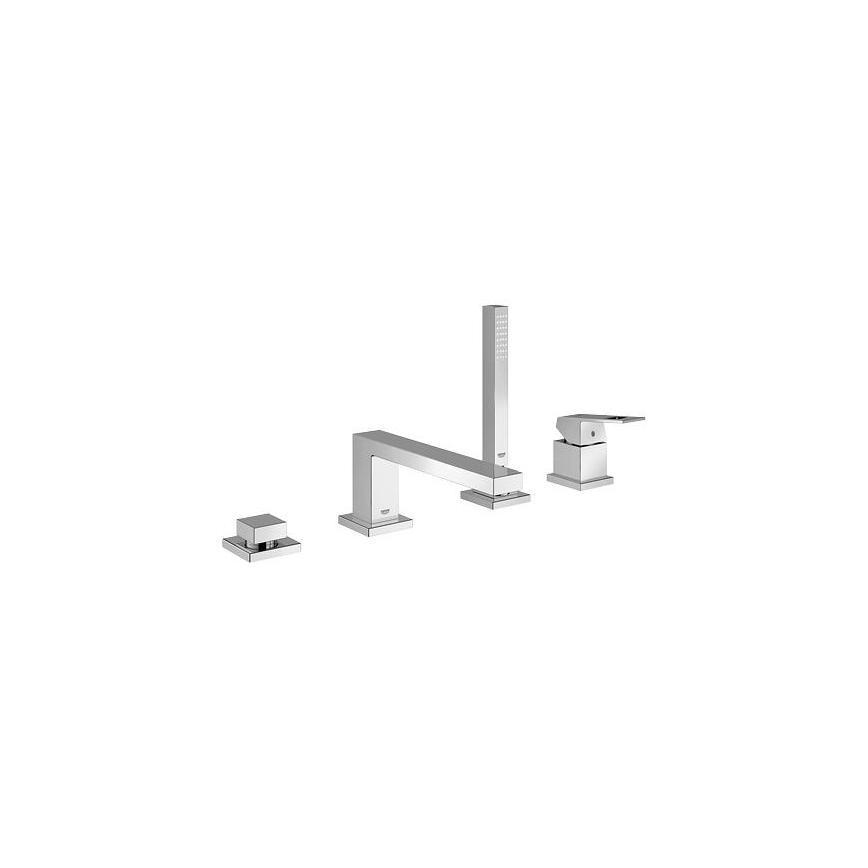 GROHE 19897001 - 4-huls badekarsarmatur EUROCUBE, poleret krom