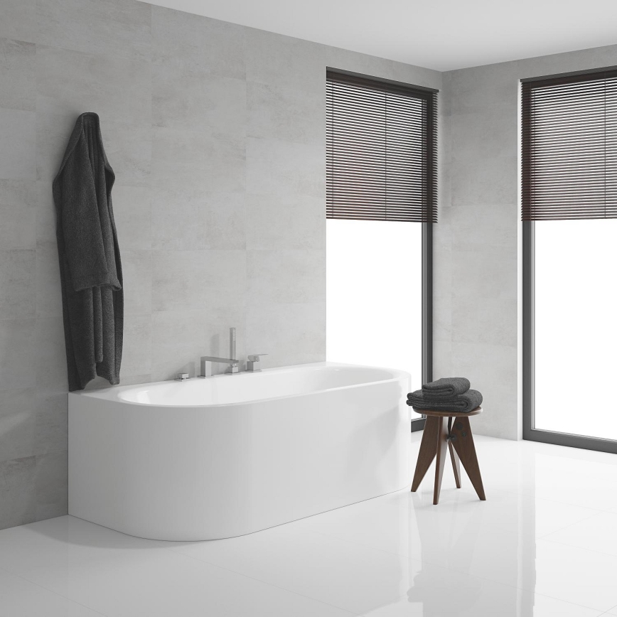 GROHE 19897001 - Firehuls badekarbatteri EUROCUBE i blank krom