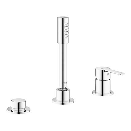 GROHE 19965001 - 3-huls badekarbatteri LINEARE, poleret krom