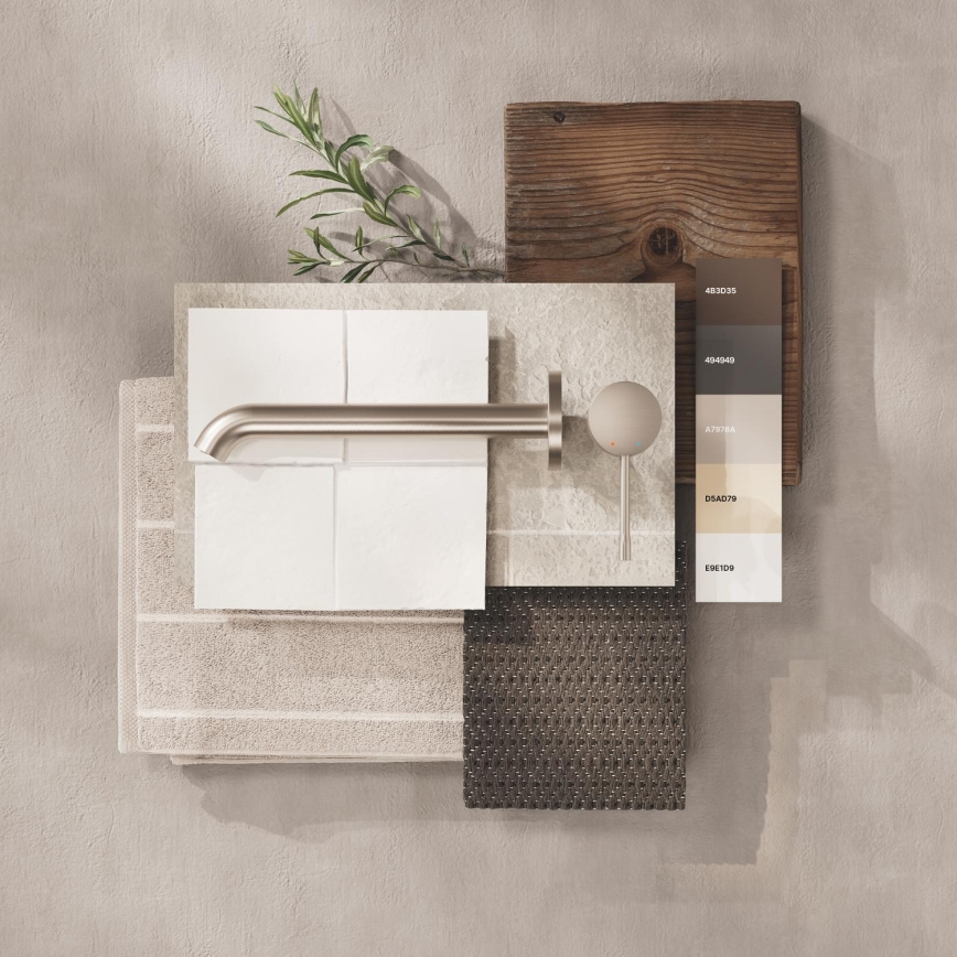 GROHE 19967DC1 - 2-huls håndvaskarmatur ESSENCE 230 mm i rustfrit stål