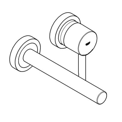 GROHE 19967GN1 - Håndvaskarmatur ESSENCE 230 mm, guld