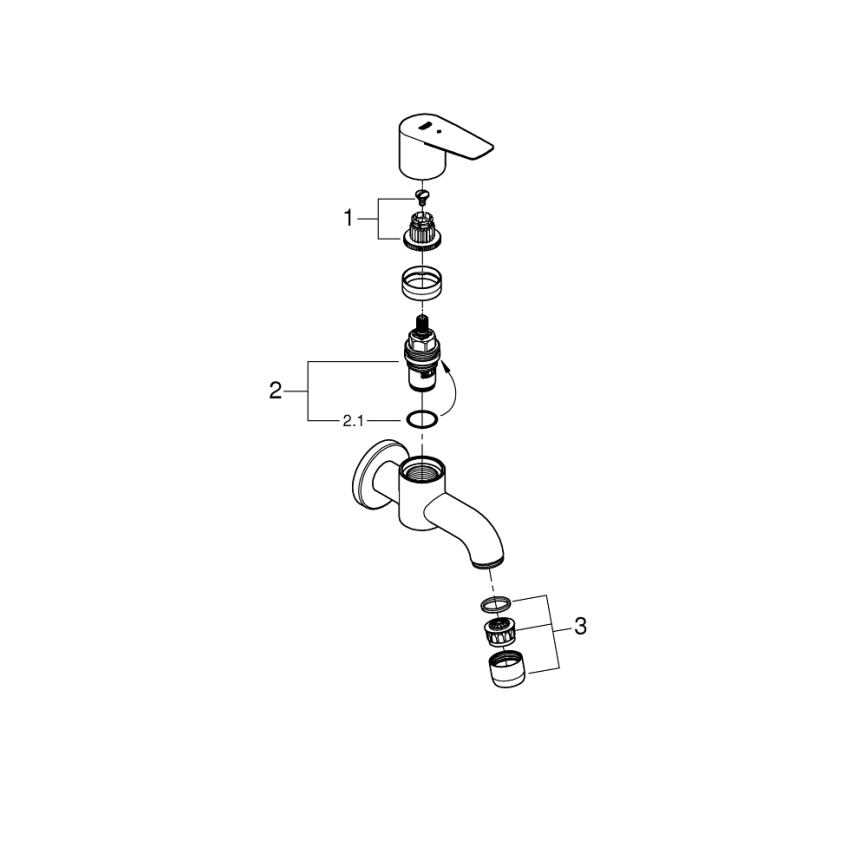 GROHE 20238001 - Afløbsventil DN 15 i poleret krom