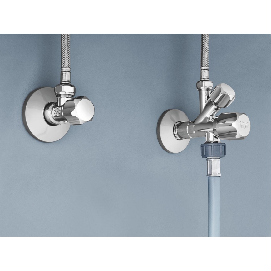 GROHE 22035000 - Kombinationsvinkelventil UNIVERSAL DN 15, poleret krom