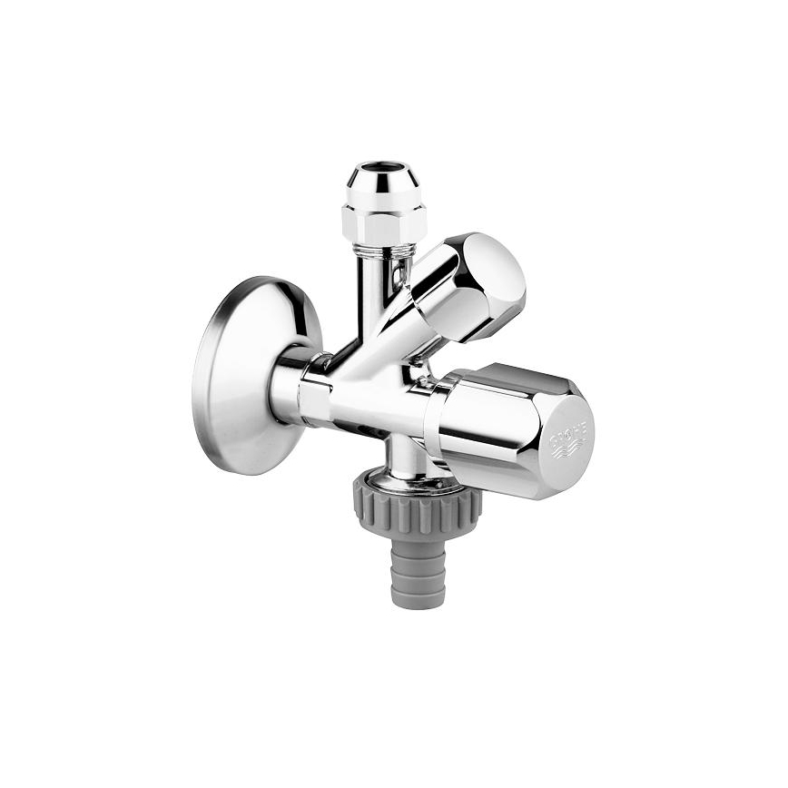 GROHE 22036000 - Kombi-vinkelventil ORIGINAL WAS® DN 15, poleret krom